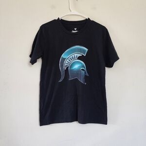 Fanatics Branded Black Michigan State Spartans Midnight Mascot Tshirt Youth LRG